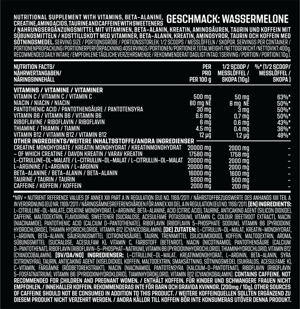 AK-47 Labs Schizo Pre-workout - 400 g
