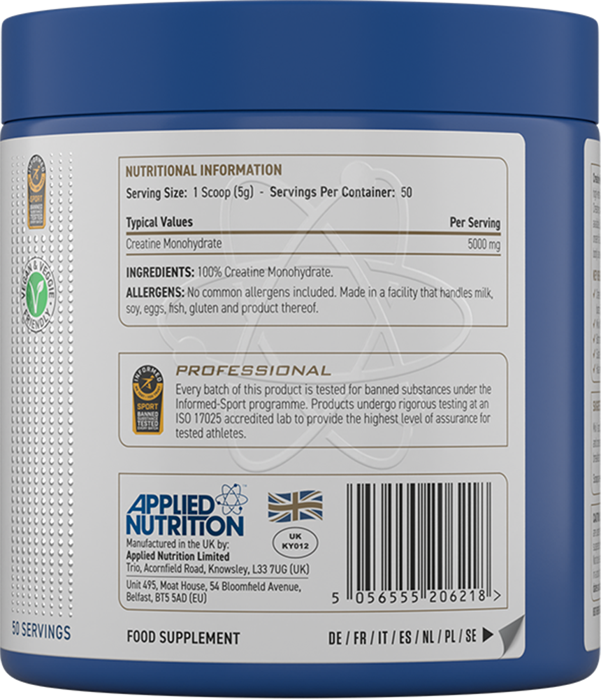 Applied Nutrition Creatine Monohydrate - 250 g
