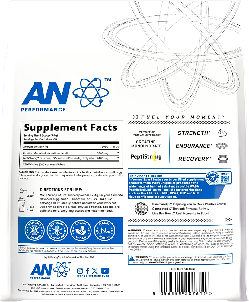Applied Nutrition Creatine Monohydrate + Peptide - 444 g