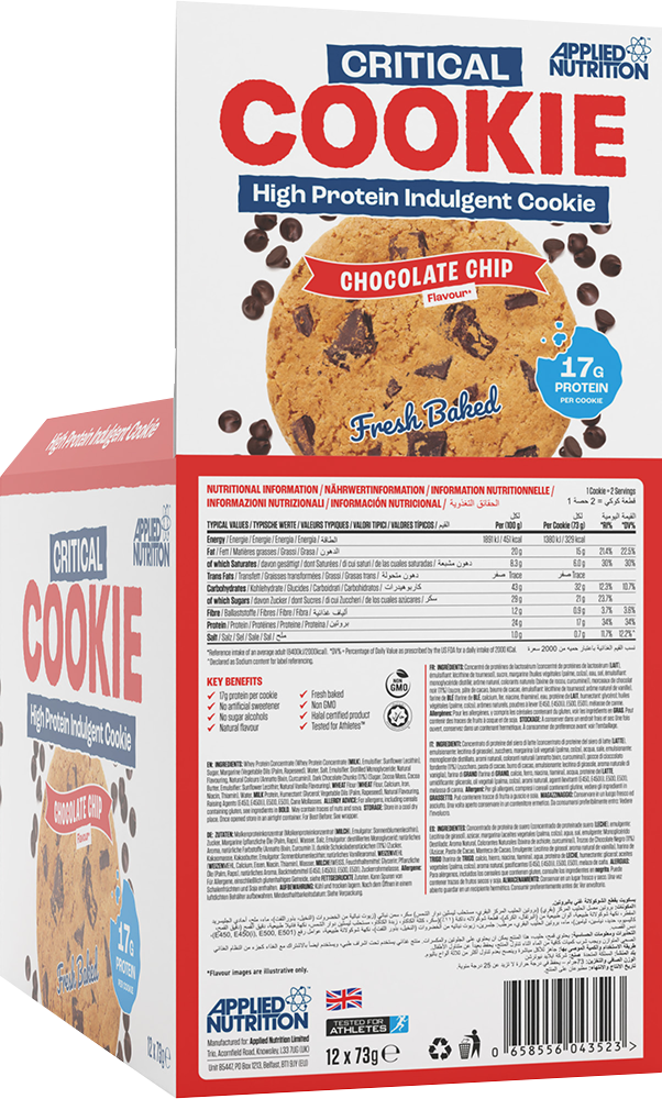 Applied Nutrition Critical Cookie - 12 x 73 g