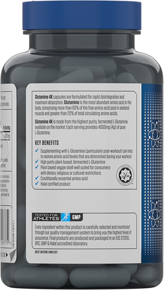 Applied Nutrition Glutamine 4K - 120 caps