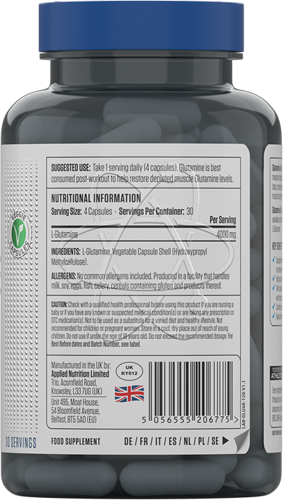 Applied Nutrition Glutamine 4K - 120 caps