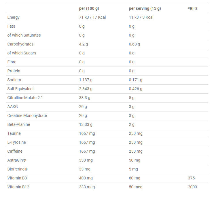 Applied Nutrition Pump 3G Pre-workout - 375 g