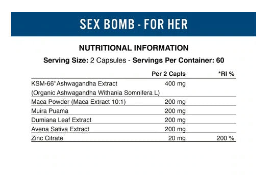 Applied Nutrition Sex Bomb Female - 120 caps
