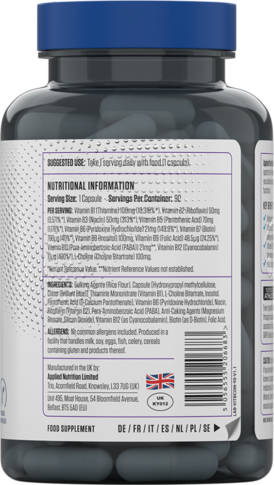 Applied Nutrition Vitamin B Complex - 90 caps