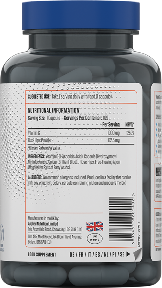 Applied Nutrition Vitamin C 1000 - 100 tabs
