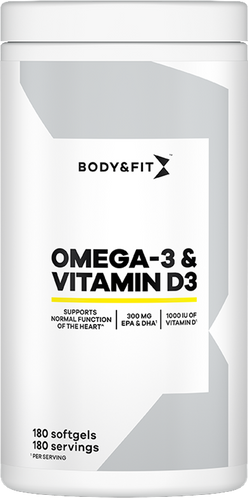 Body & Fit Omega-3 & Vitamin D3 - 180 softgels