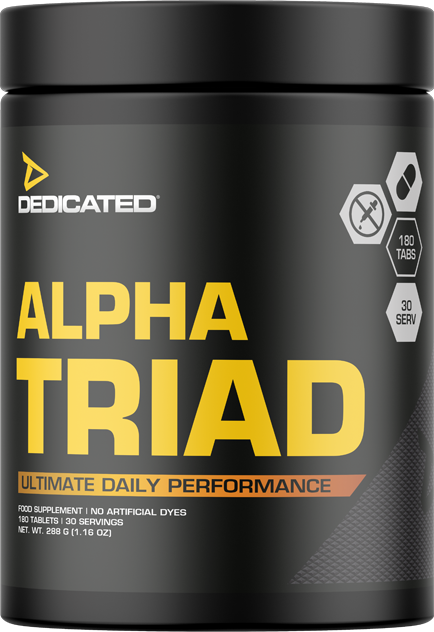 Dedicated Nutrition Alpha Triad - 180 tabs