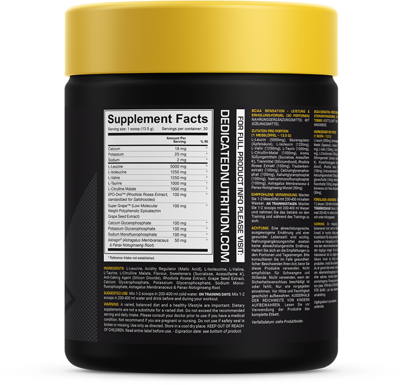 Dedicated Nutrition BCAA Sensation - 345 g