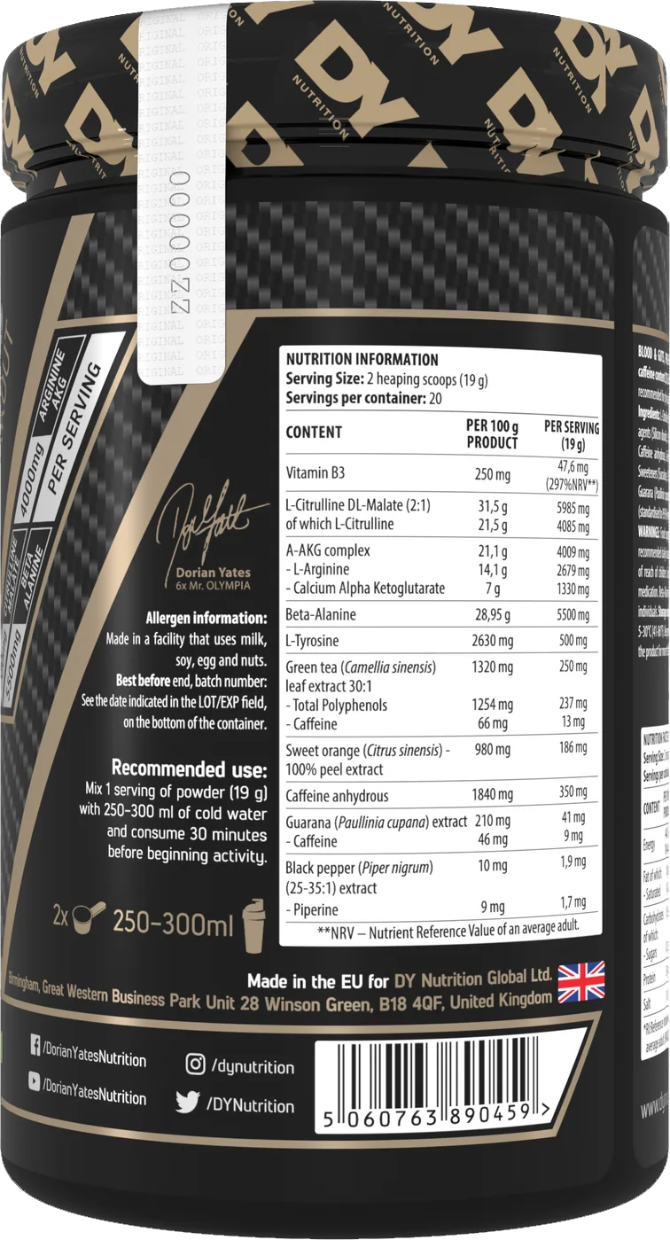 DY Nutrition Blood & Guts - 380 g