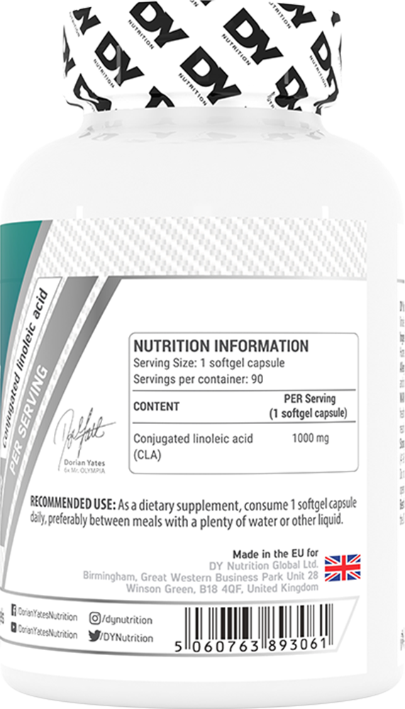DY Nutrition CLA 1000mg - 90 softgels