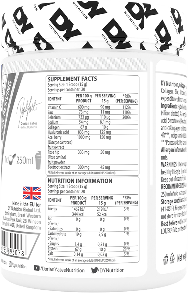 DY Nutrition Collagen Complex - 300 g - Grape