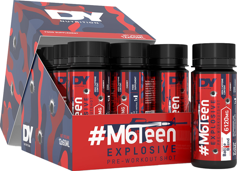 DY Nutrition M6Teen Pre-workout Shots - 12 x 60 ml