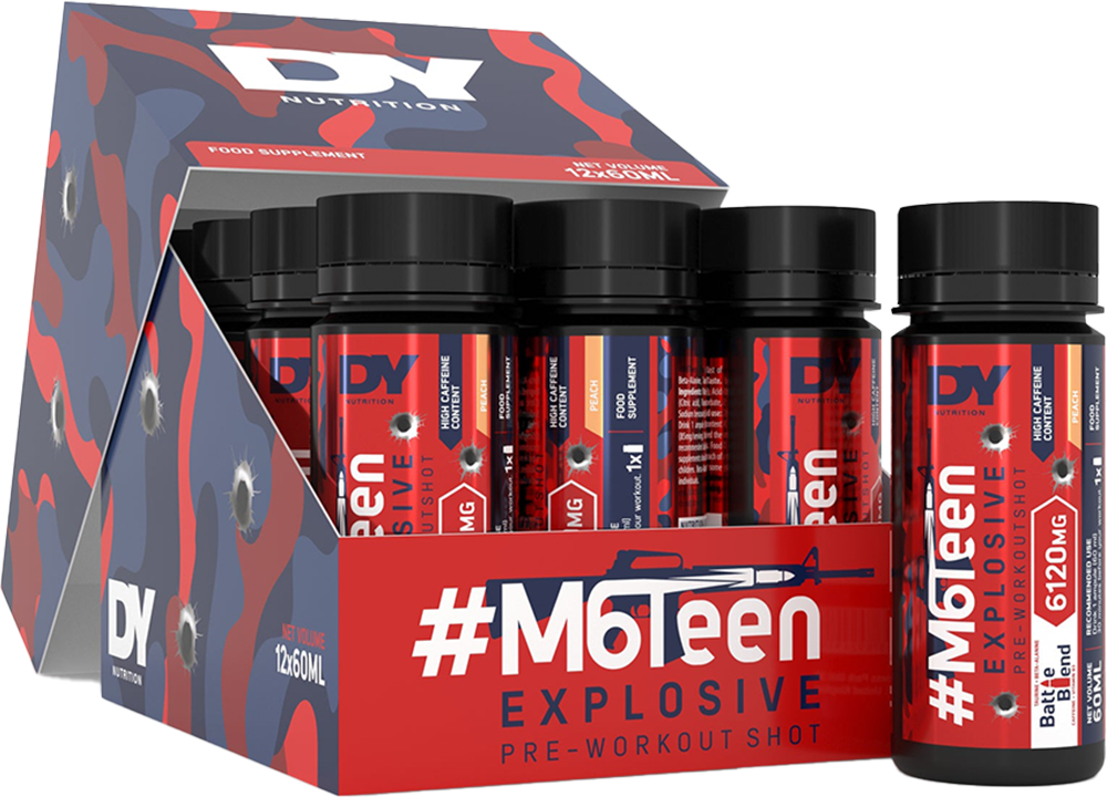DY Nutrition M6Teen Pre-workout Shots - 12 x 60 ml