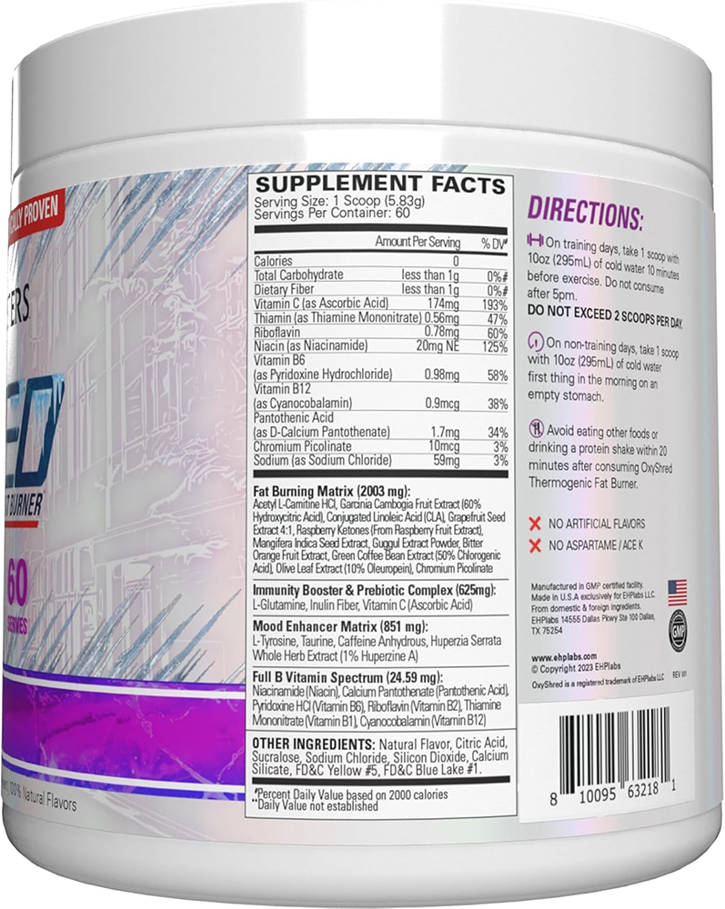 EHP Labs OxyShred - 60 servings
