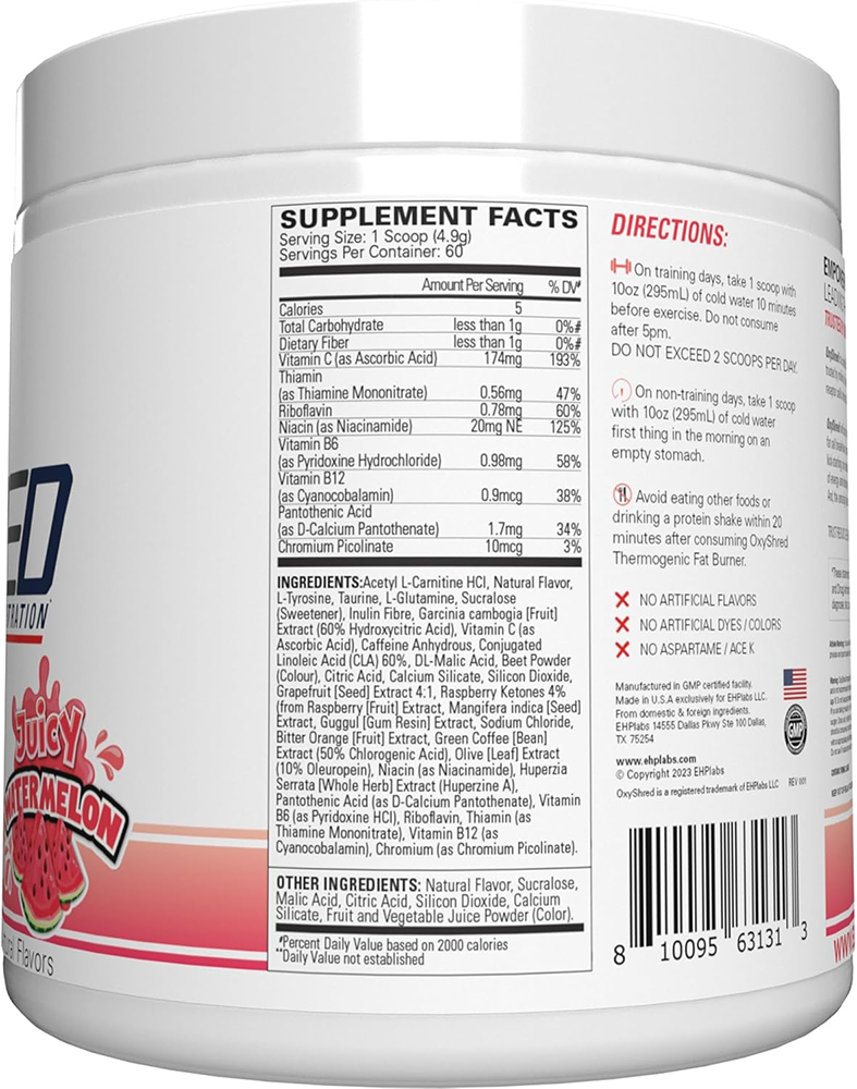 EHP Labs OxyShred - 60 servings