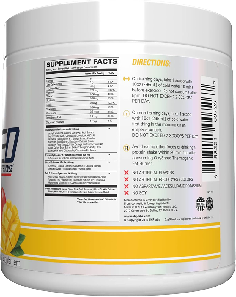 EHP Labs OxyShred - 60 servings