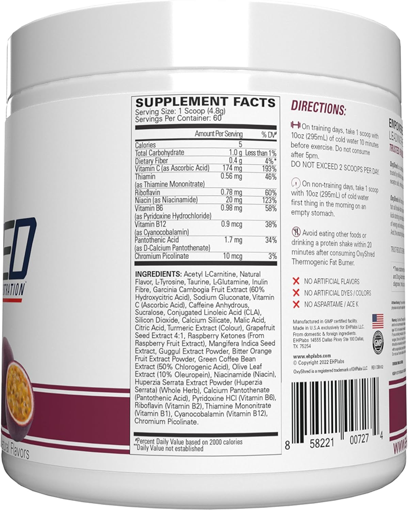 EHP Labs OxyShred - 60 servings