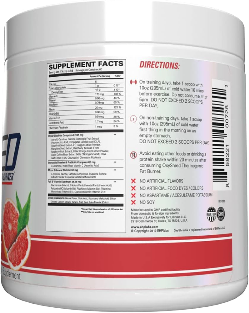 EHP Labs OxyShred - 60 servings