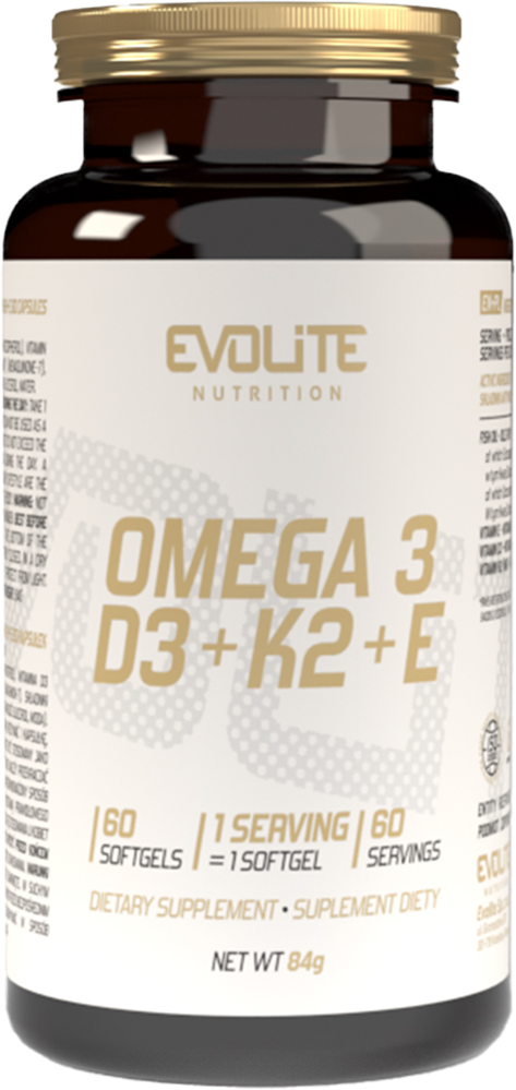 Evolite Omega 3+D3+k2+E - 60 Softgels