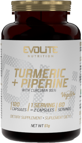 Evolite Turmeric + Piperine 95% - 120 caps