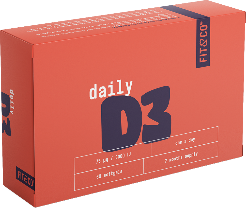 Fit & Co Daily D3 - 60 softgels