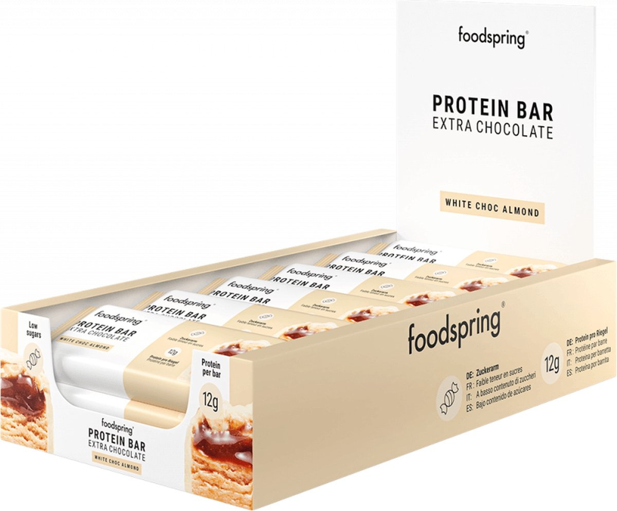 Foodspring Protein Bar Extra Chocolate - 12 x 45 g