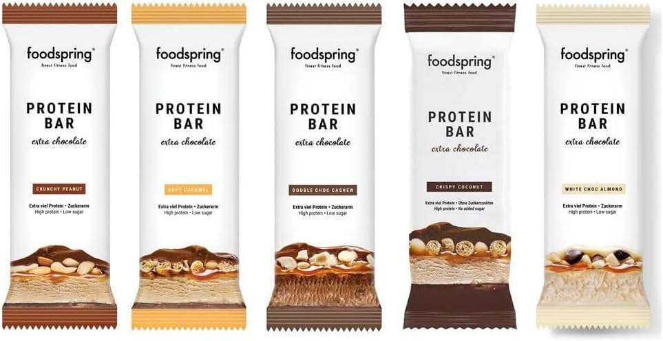 Foodspring Protein Bar Extra Chocolate - 12 x 45 g
