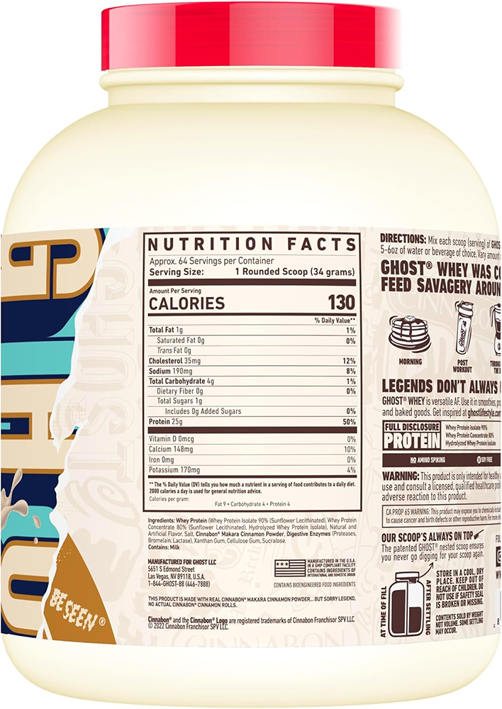 Ghost Whey - 54-64 servings