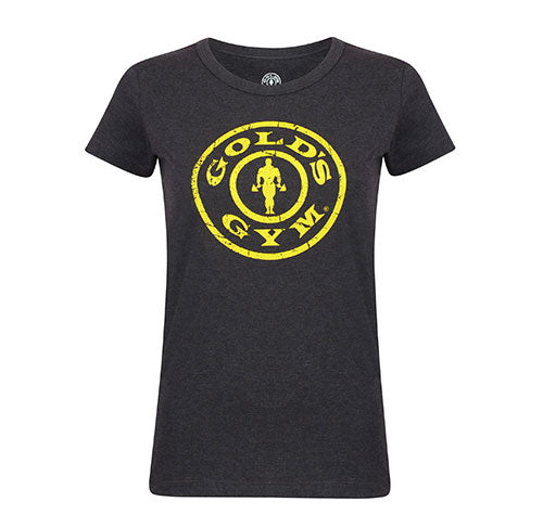 GGLTS043 Gold's Gym Ladies T-Shirt Logo - Charcoal - XS