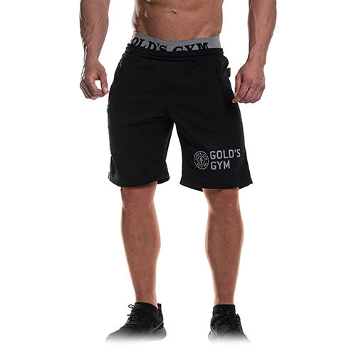 GGSHO069 Gold's Gym Mesh Short Zip Pocket - XXL - Black