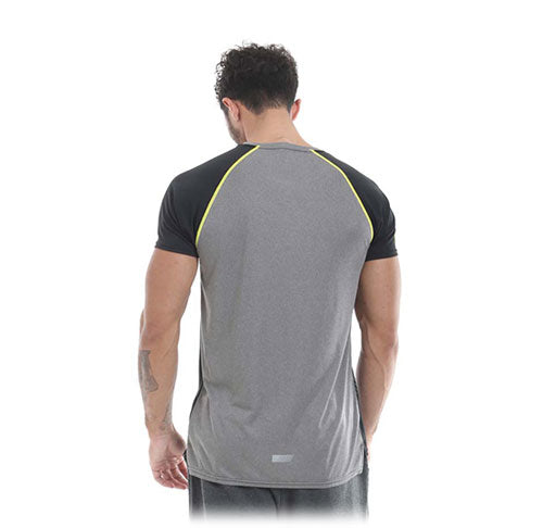 GGTS079 Gold's Gym Performance T-Shirt - Grey/Black