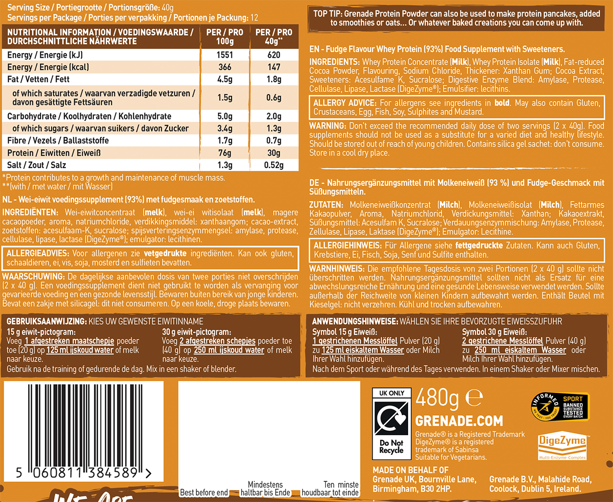 Grenade Protein - 480 g