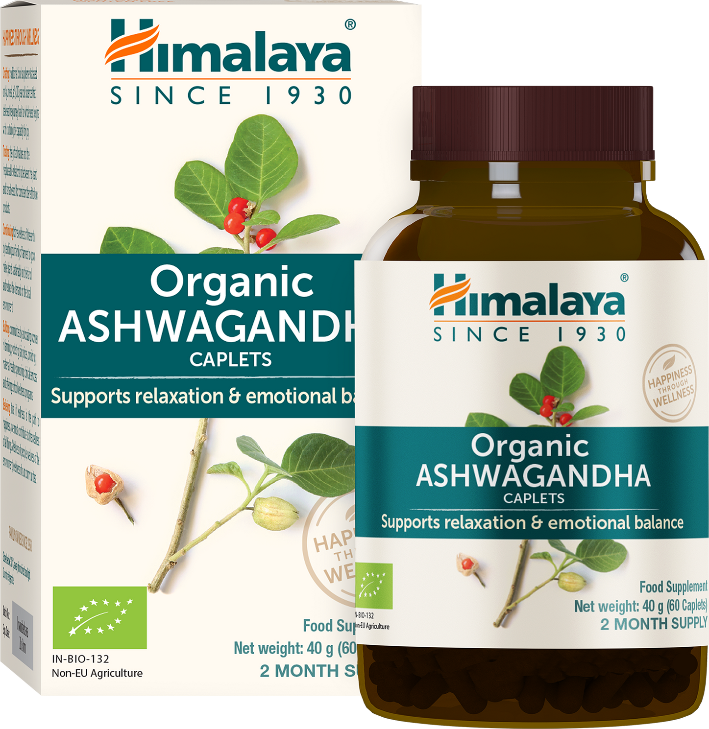 Himalaya Organic Ashwagandha - 60 caps