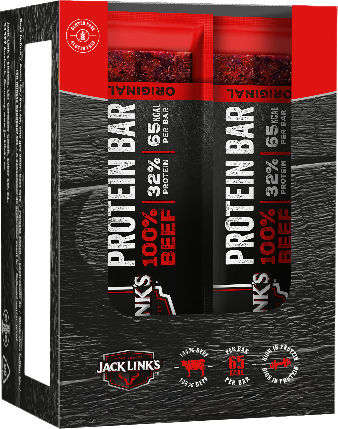 Jack Link's Protein Bar - 14 x 22,5 g - Original