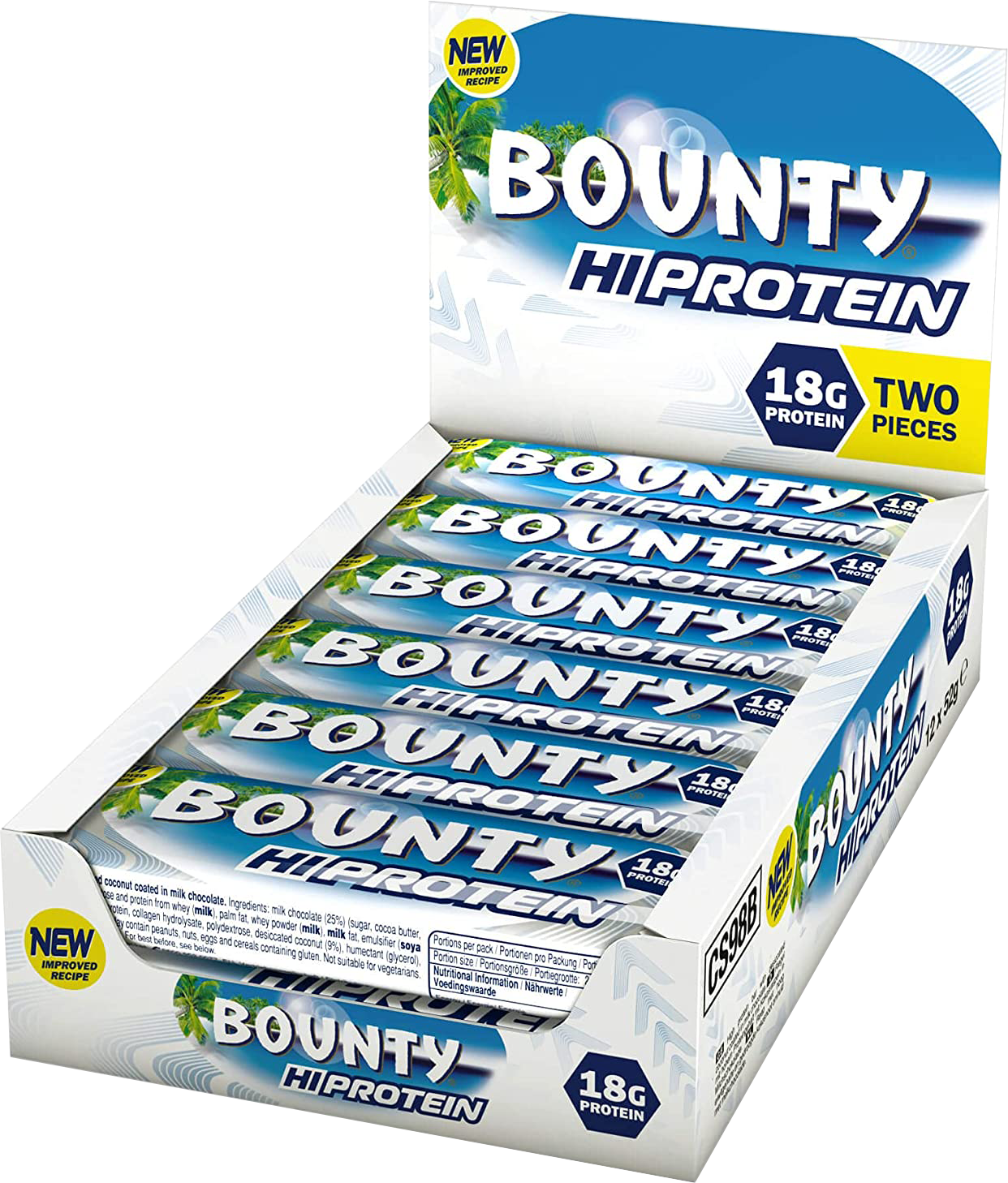 Bounty HiProtein Bar - 12 x 52 g