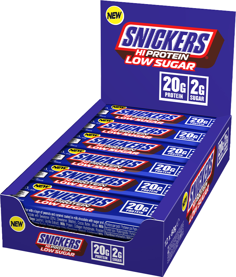 Snickers HiProtein Low Sugar Bar - 12 x 57 g