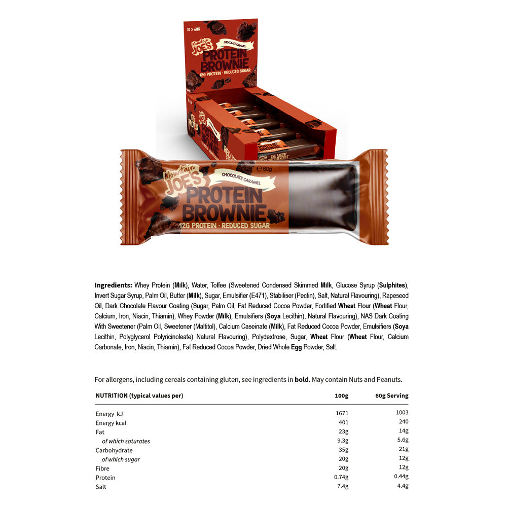 Mountain Joe's Protein Brownie - 10 x 60 g
