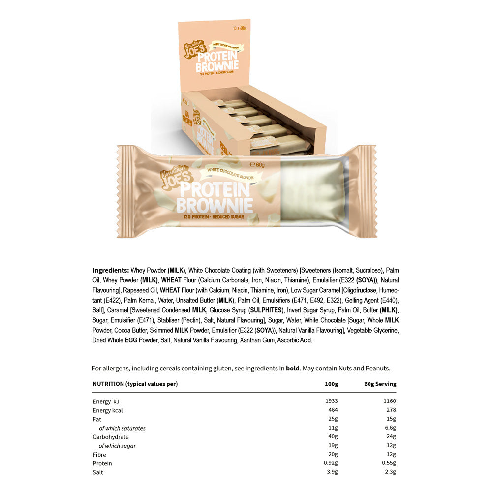 Mountain Joe's Protein Brownie - 10 x 60 g