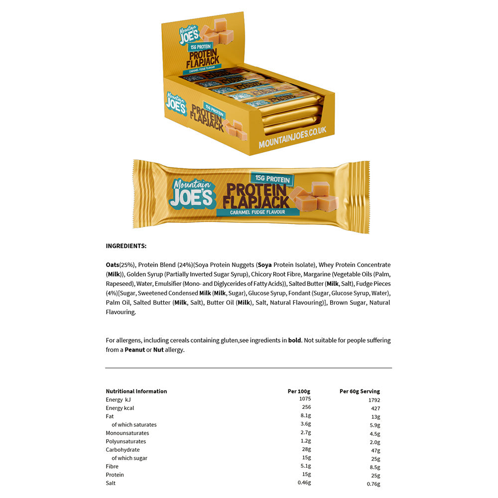 Mountain Joe's Protein Flapjacks - 16 x 60 g