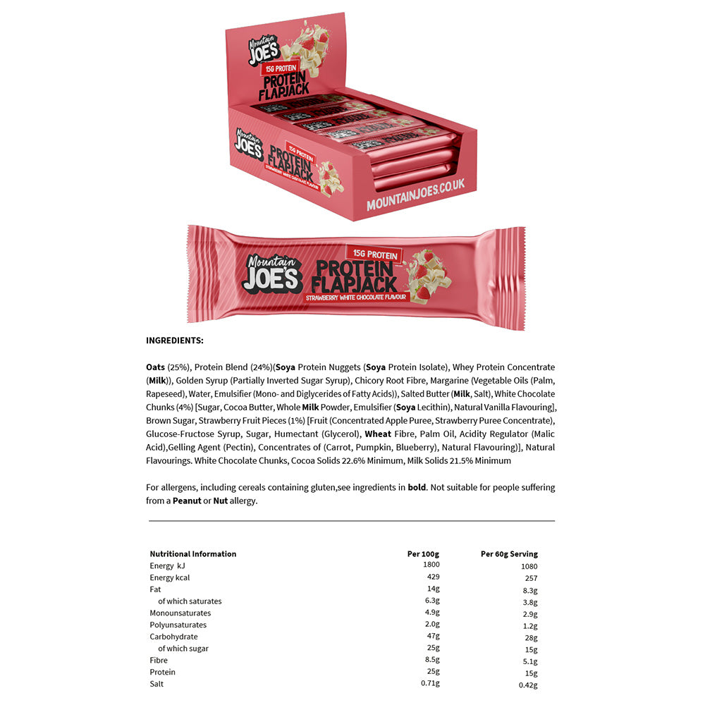 Mountain Joe's Protein Flapjacks - 16 x 60 g