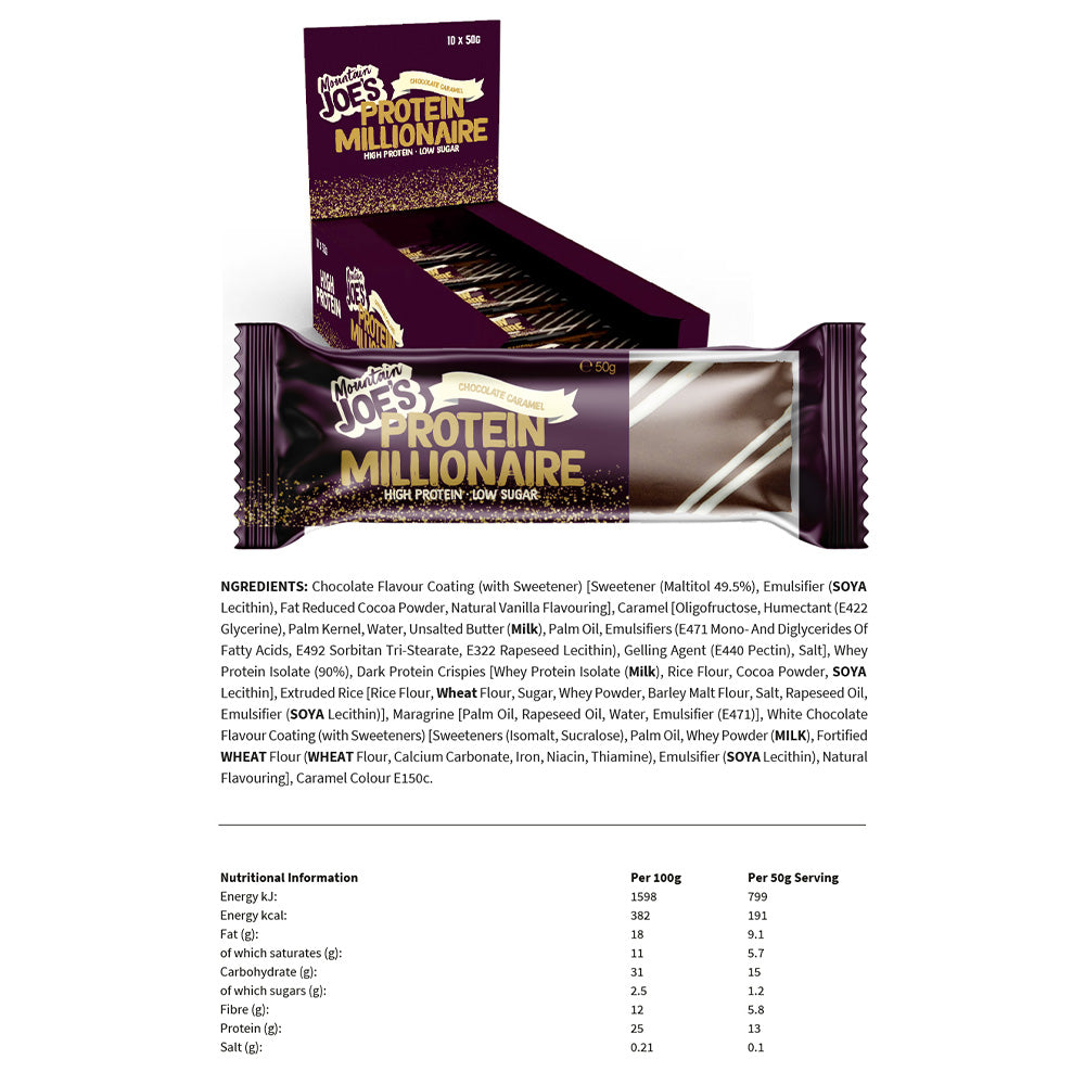 Mountain Joe's Protein Millionaire - 10 x 50 g