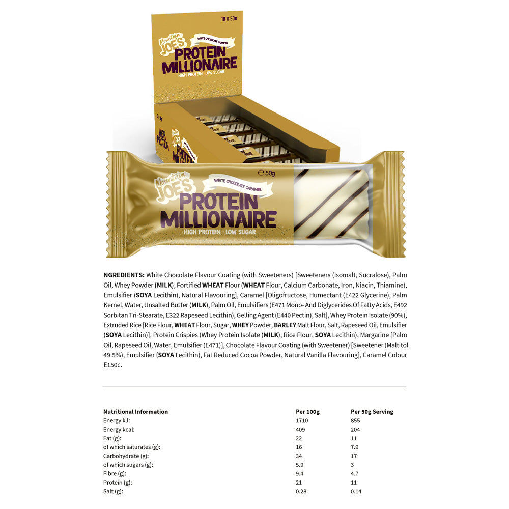 Mountain Joe's Protein Millionaire - 10 x 50 g
