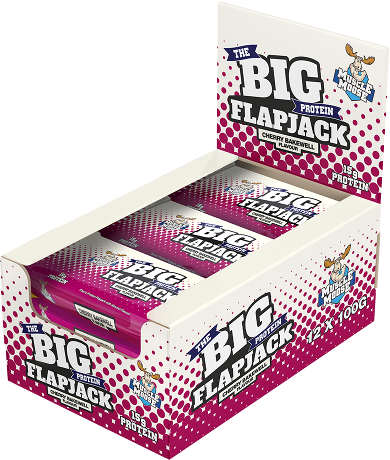 Muscle Moose Big Protein Flapjack - 12 x 100 g