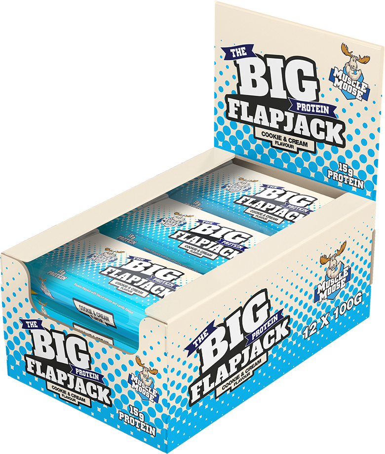 Muscle Moose Big Protein Flapjack - 12 x 100 g