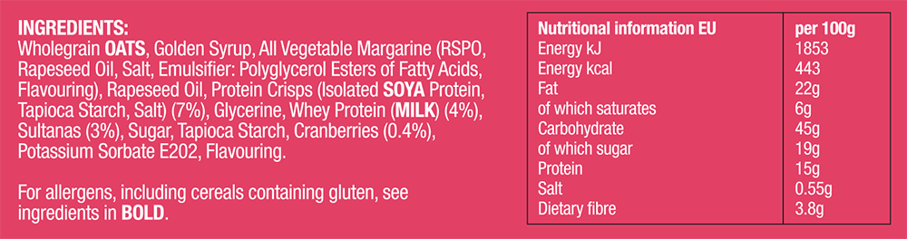 Muscle Moose Big Protein Flapjack - 12 x 100 g
