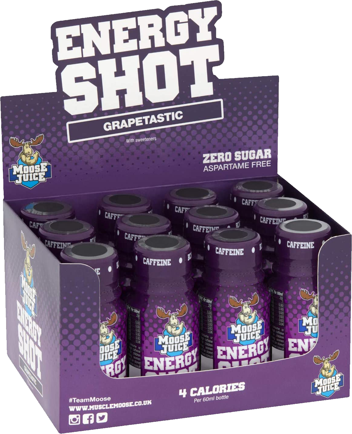 Muscle Moose Energy Shots - 12 x 60 ml