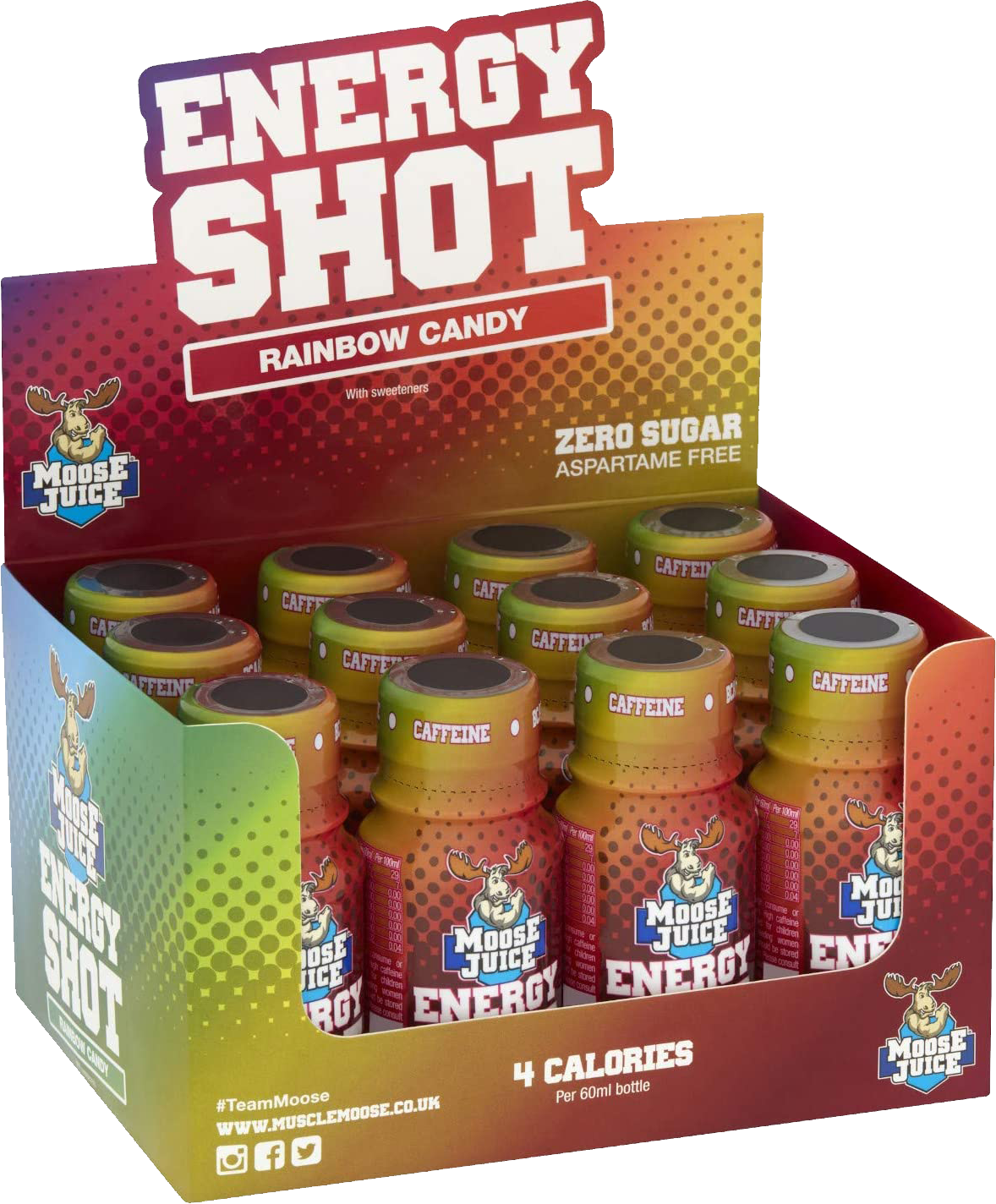 Muscle Moose Energy Shots - 12 x 60 ml