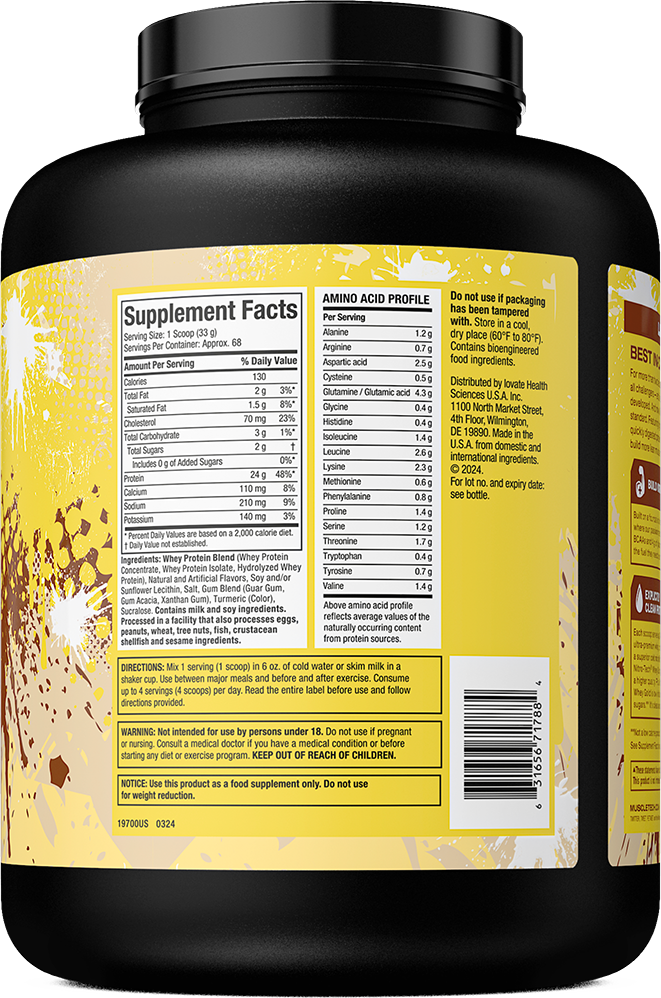 MuscleTech Nitro Tech 100% Whey Gold - 2270 g