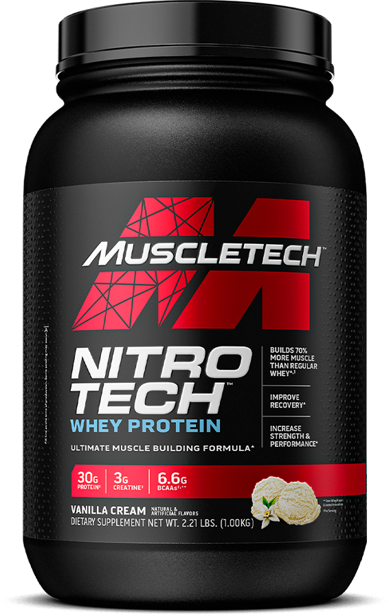 MuscleTech Nitro Tech Whey Protein - 908 g